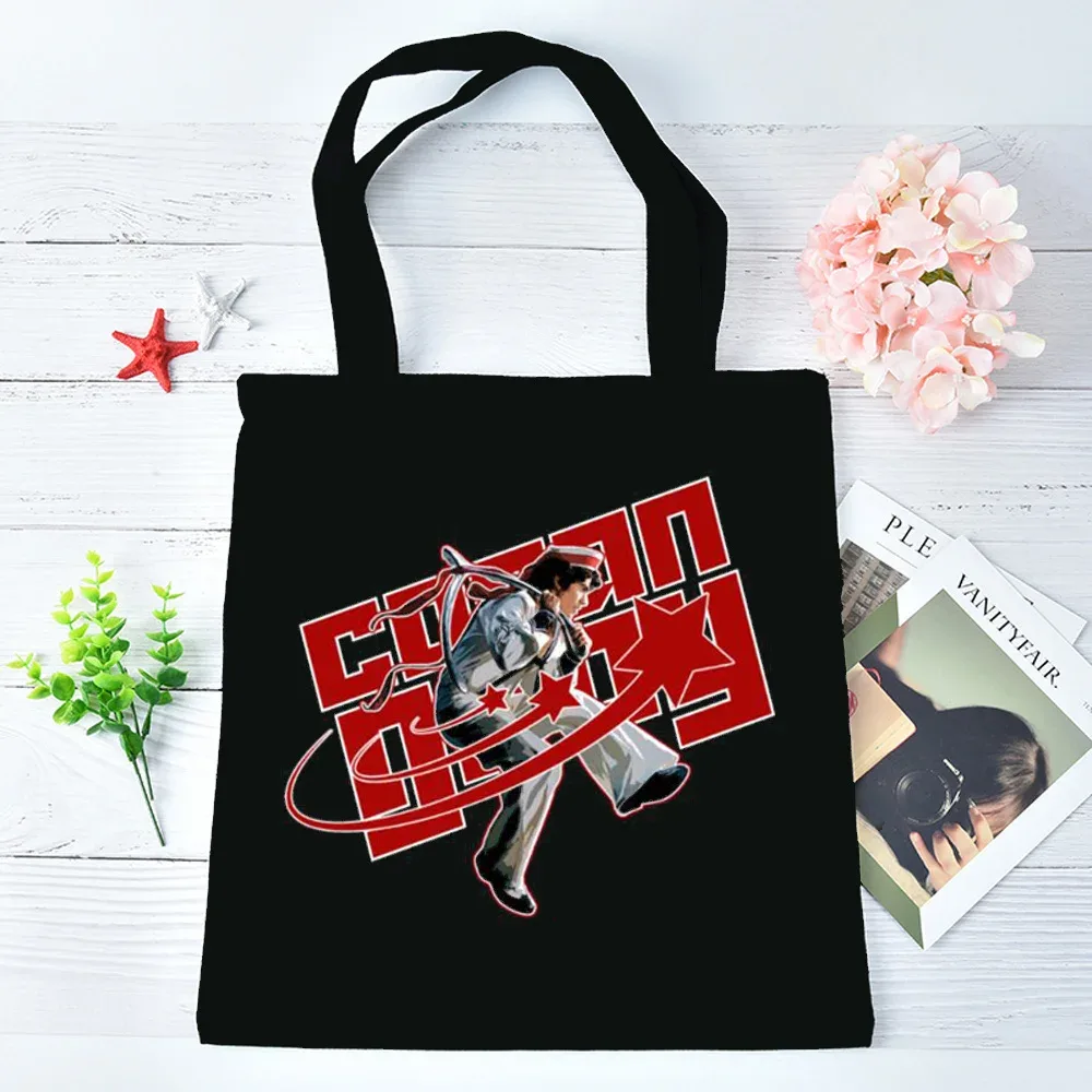 sac fourre-tout conan gray pliable pour courses, sac à bandoulière réutilisable femme