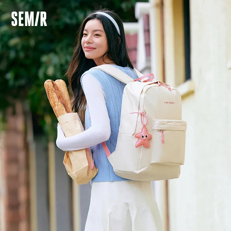 semir sac à dos hommes 2025 nouveau campus étudiant sac grande capacité compartiment pour ordinateur portable couleur bloc conception en plein air voyage sac à dos