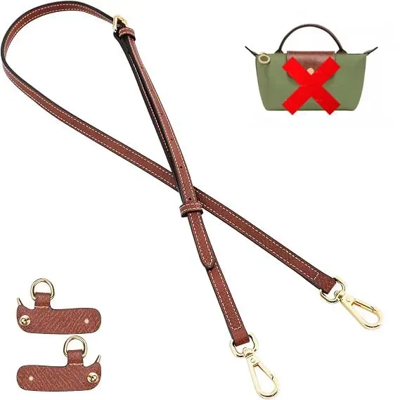 kit de bandoulière en cuir pour mini sacs, compatible avec la mini pochette longchamp, accessoires pour petit sac à bandoulière réglable