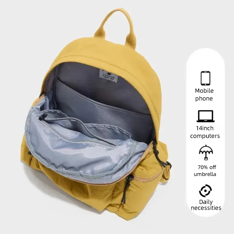 sac à dos tendance fouvor 2026 pour femme, léger, décontracté, pour voyage, étudiant, école, trajets urbains, cabine, 3072-05