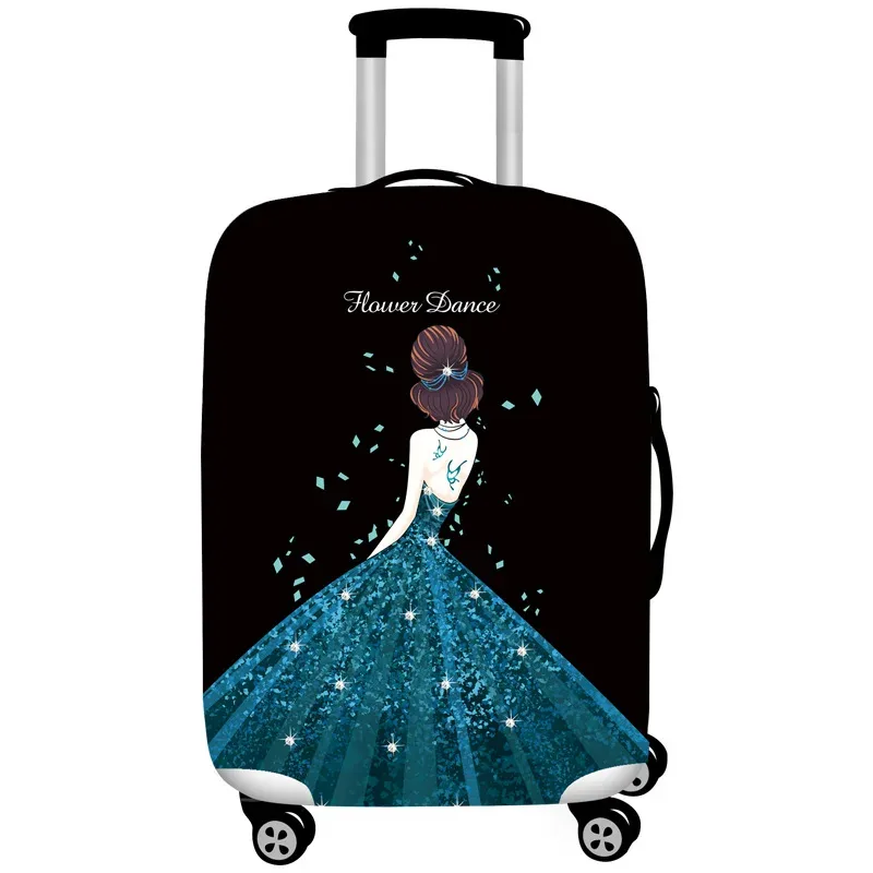 housse de protection élastique pour bagages, housse de protection pour bagages adaptée à la valise de 18 à 32 pouces, accessoires de voyage