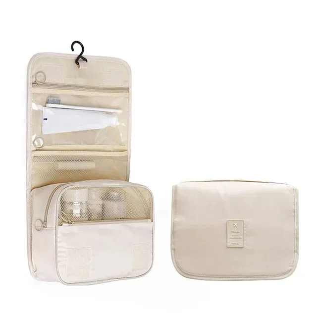 trousse de toilette de voyage imperméable de haute qualité pour femmes, organisateur de maquillage avec crochet de salle de bain, pochette de lavage, sac de rangement pour maquillage