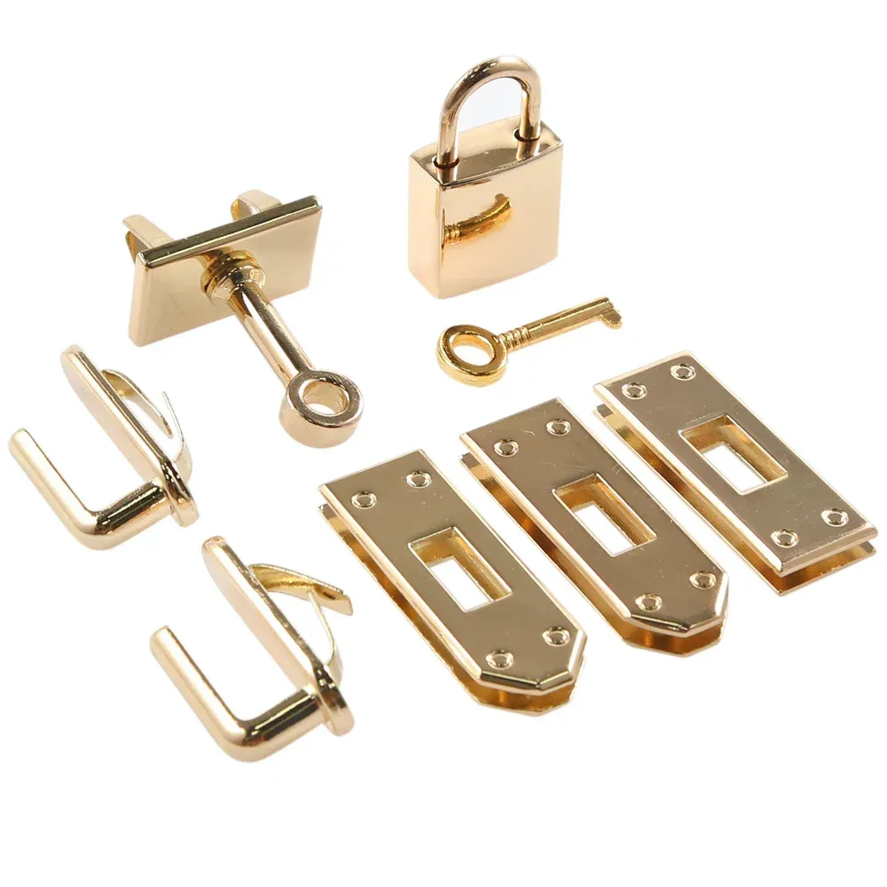 1 ensemble de boutons de verrouillage à fermoir en métal pour femmes, sac à main, sac à bandoulière, accessoires de bricolage