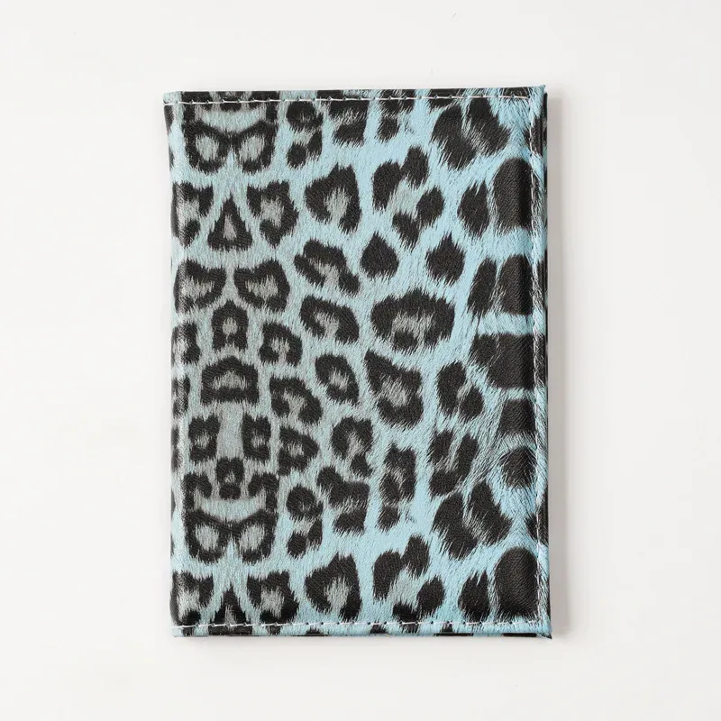 housse de protection pour passeport à imprimé léopard, porte-passeport de voyage, portefeuille en cuir pu, étui pour cartes, sac de rangement de voyage unisexe, cadeau