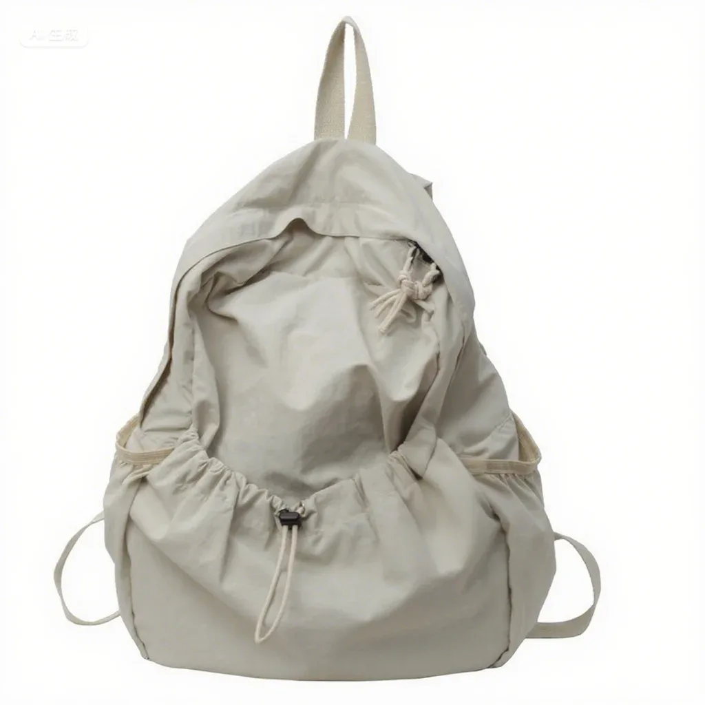 sac à dos décontracté femmes grande capacité mode junior lycée étudiant pli cartable sac en tissu coréen voyage sac à dos