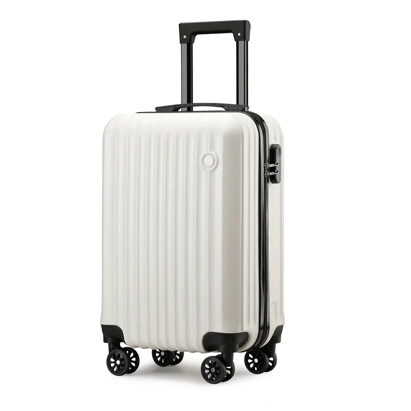 1 pièce, valise à bagages de 20 pouces, boîtier de chariot, serrure à combinaison, roues universelles, matériau de coque rigide pc, rangement en couches