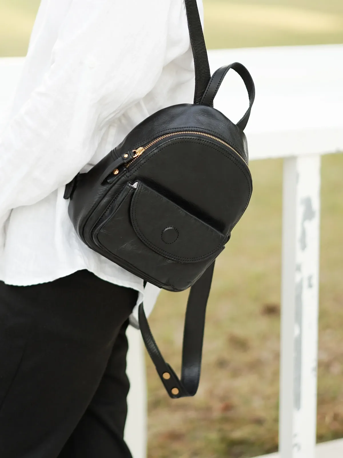 mode décontracté à la main première couche peau de vache femmes petit sac à dos week-end voyage en plein air vintage luxe en cuir véritable sac à dos