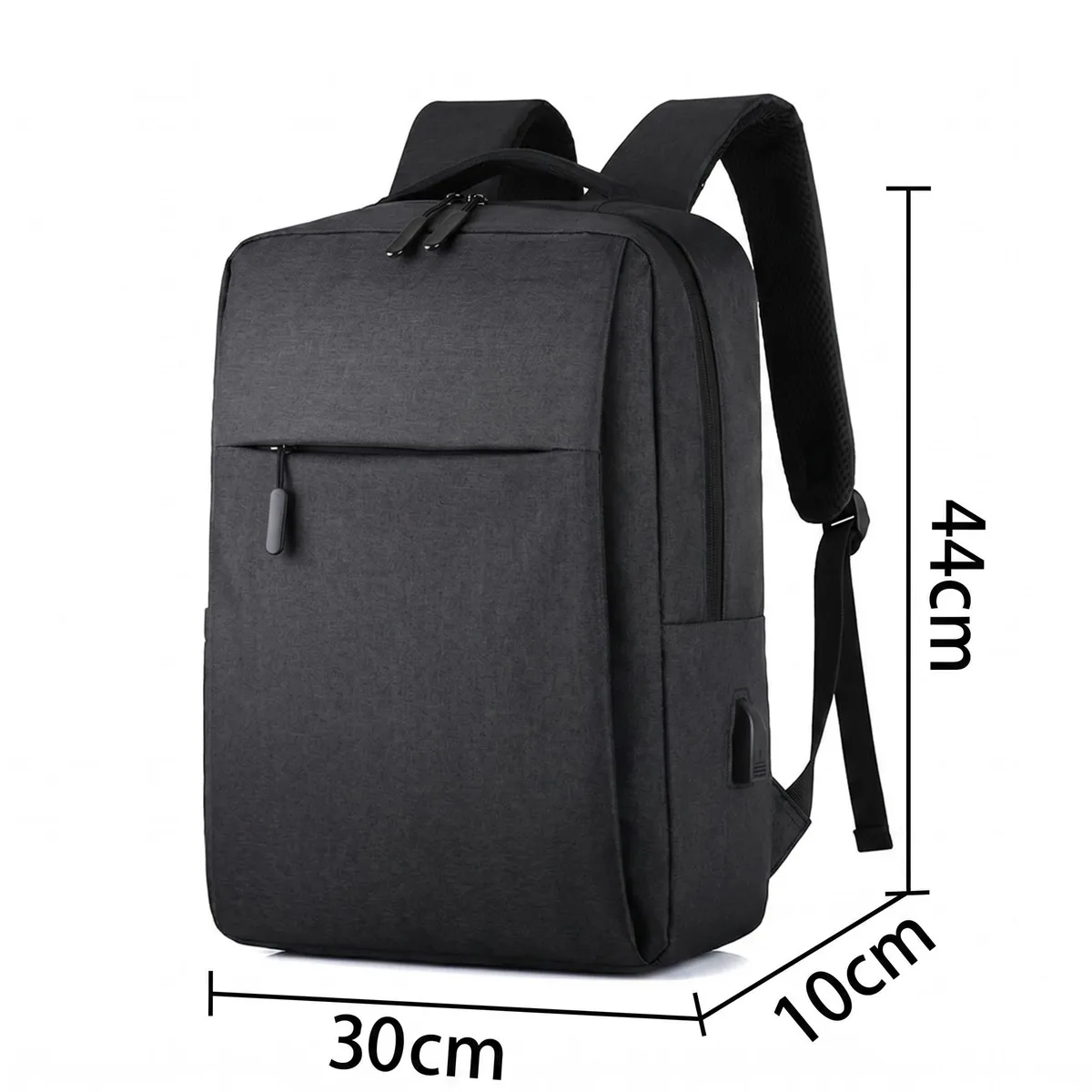 sac à dos pour ordinateur portable de 14 pouces avec port de charge usb, résistant à l'eau, en oxford, pour les voyages d'affaires, l'école, pour hommes et femmes, gris