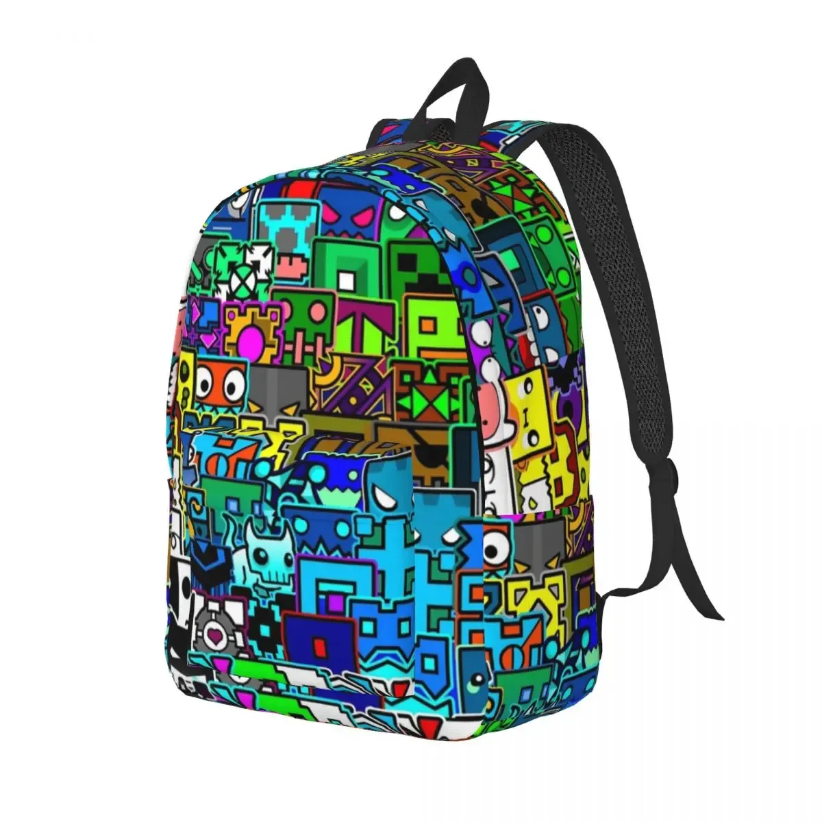 géométrie cube gaming dash modèle sac à dos pour hommes femmes adolescent lycée travail sac à dos ordinateur portable sac à bandoulière sport