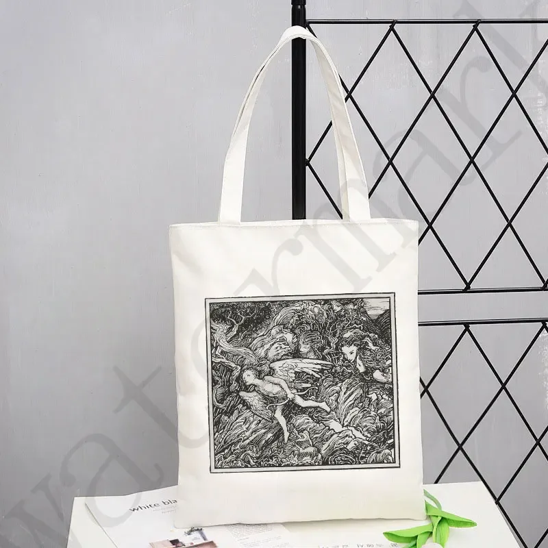 sac fourre-tout de nettoyage creux pour femmes, sacs fourre-tout de créateurs, lin réutilisable, sac à provisions pour l'épicerie initiée, shopper lady, étoiles