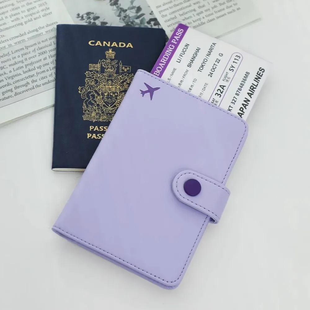 Portefeuille sac de rangement pour passeport multicouche avion enregistrement Document passeport Clip de rangement antivol Style coréen porte-passeport