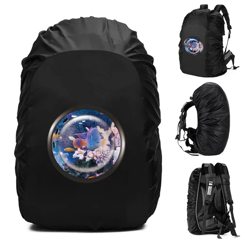 juste de pluie étanche pour sac à dos, sac de sport en plein air, housse anti-poussière, sac de protection, série window, 20-70l