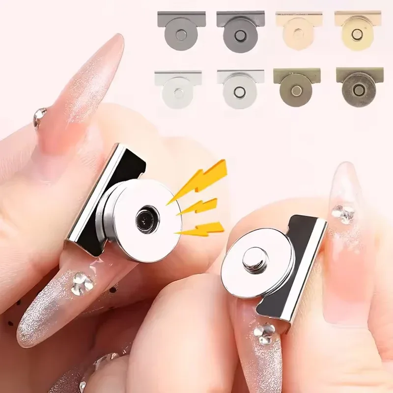 boutons à pression en métal, fermoir à boucle magnétique sans couture pour sacs fourre-tout, vêtements et arti