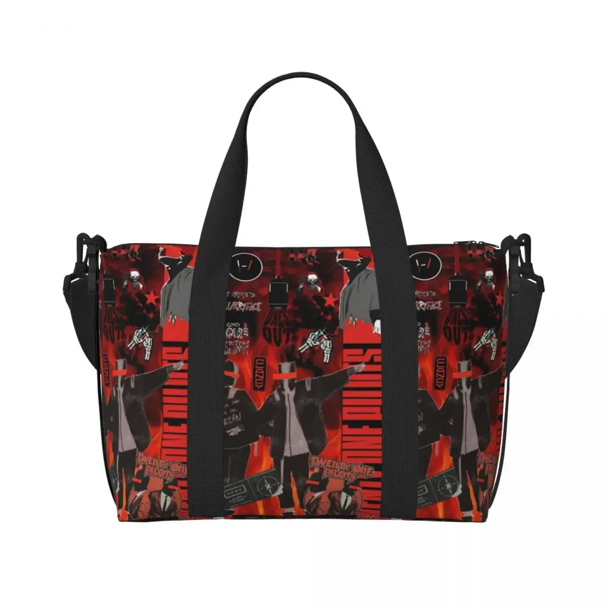 sac fourre-tout personnalisé t-twentys one p-pilots de marque classique pour femmes, sacs de voyage de grande capacité pour salle de sport et plage