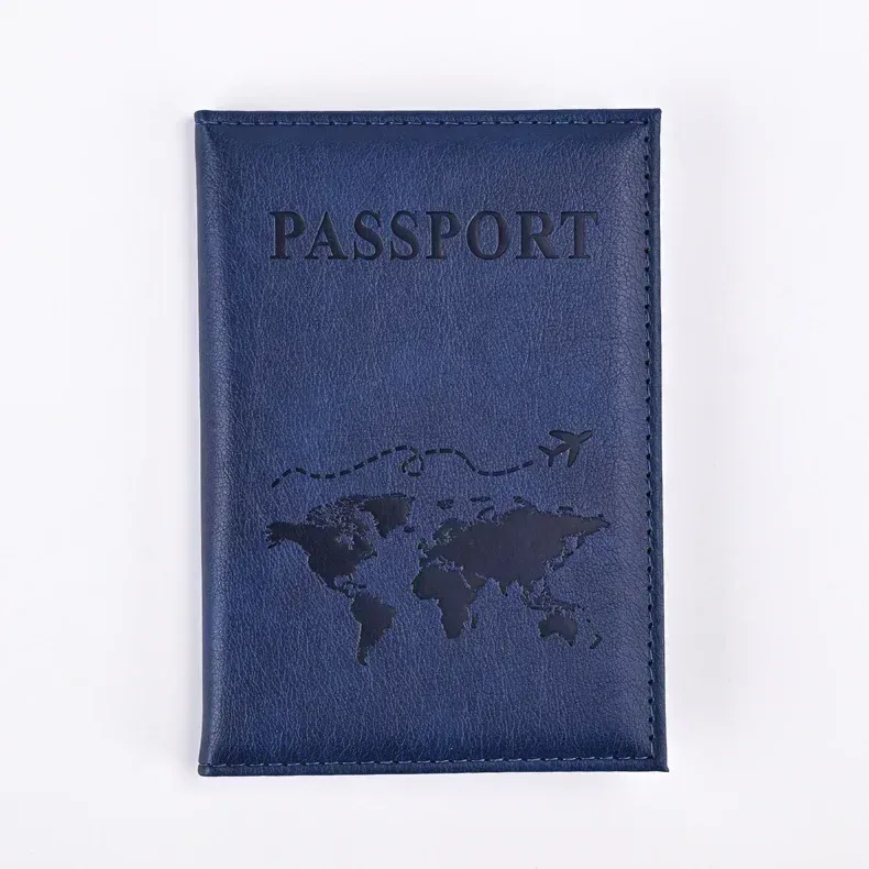 portefeuille de voyage en cuir pu pour passeport, organiseur de cartes, accessoires de voyage tendance pour femmes/hommes