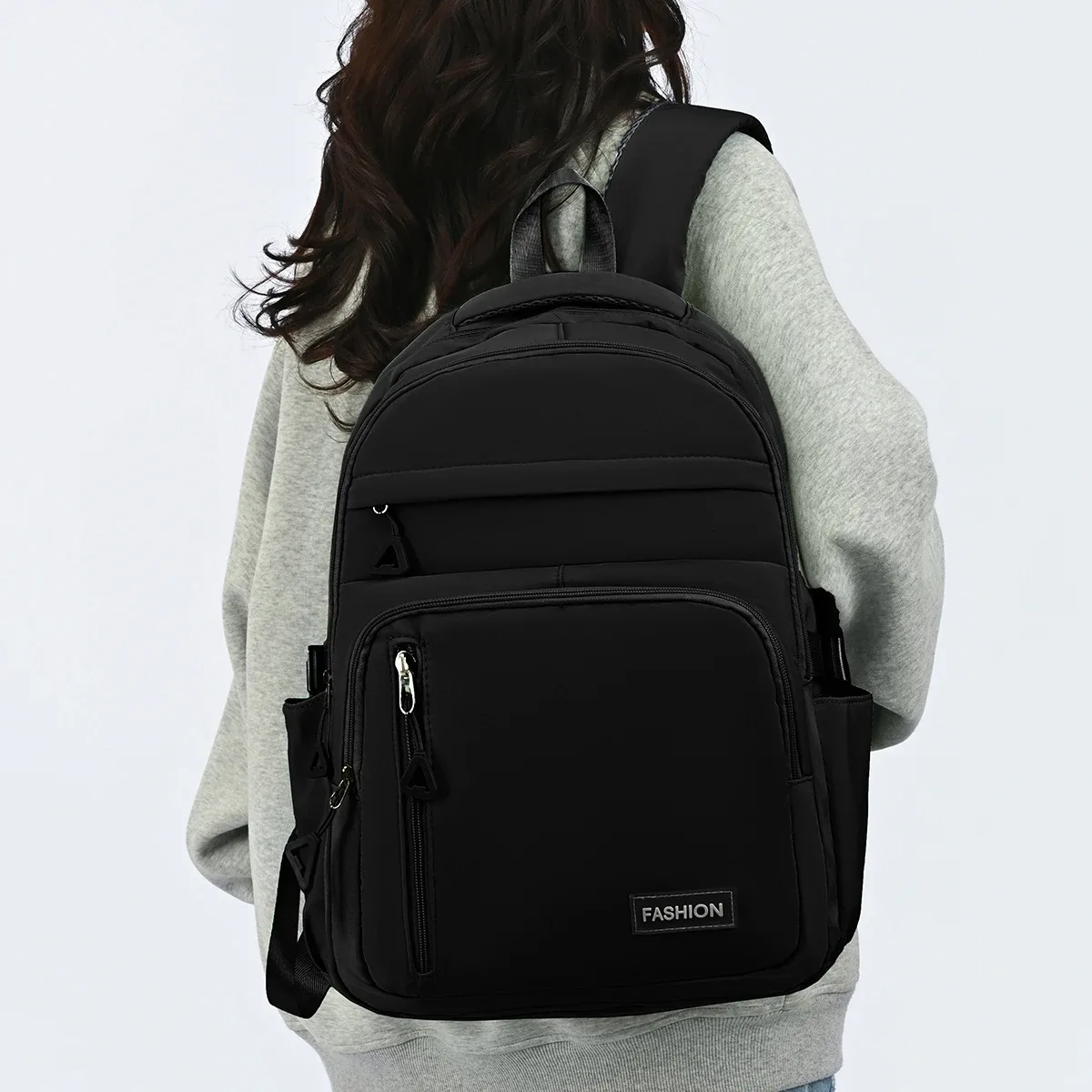 Sac à dos léger de couleur unie Macaron, grande capacité, pour étudiants, réduit la charge, sacs d'école pour ordinateur, sac à dos pour trajets quotidiens sur le campus