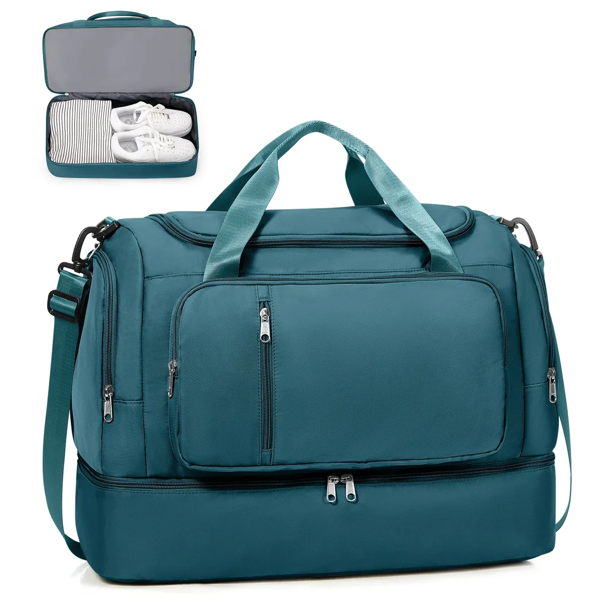 sac de voyage pour hommes et femmes, sac de voyage de grande capacité, sac de week-end extensible, sac à main pour bagages à main, sac de nuit, sac de rangement 