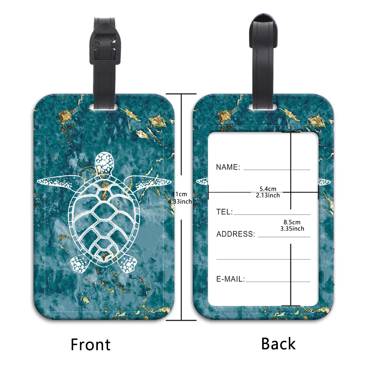 peinture à l'huile étiquettes de bagages valise id adresse porte-nom étiquette de bagage voyage embarquement portable valise accessoires