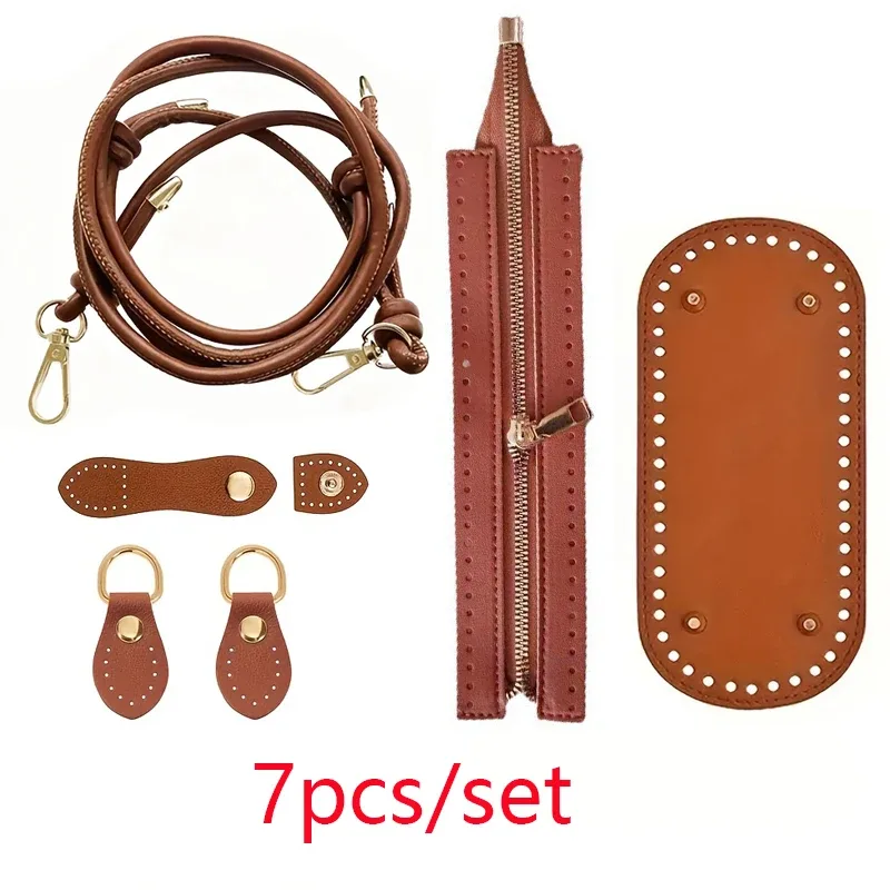 ensemble de fabrication de sacs au crochet en 7 étapes |     boucle réglable en pu, boucle de base et boucle en forme de gourde, sac à bandoulière élégant en similicuir, matériaux artisanaux faits main, faciles à réaliser, accessoires de sac diy, matériaux pour la fabrication de portefeuilles, fabrication de portefeuilles diy.