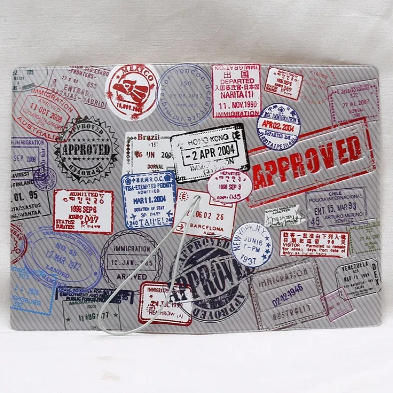 couverture de passeport de voyage étanche pour femmes, nouveau pu unisexe, porte-cartes, porte-documents, portefeuille, sac à main