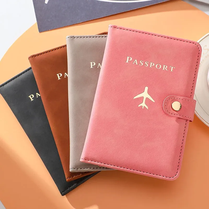 porte-passeport personnalisé avec nom personnalisé sur la couverture, étui de couverture pour passeport d'avion, organisateur de documents de voyage