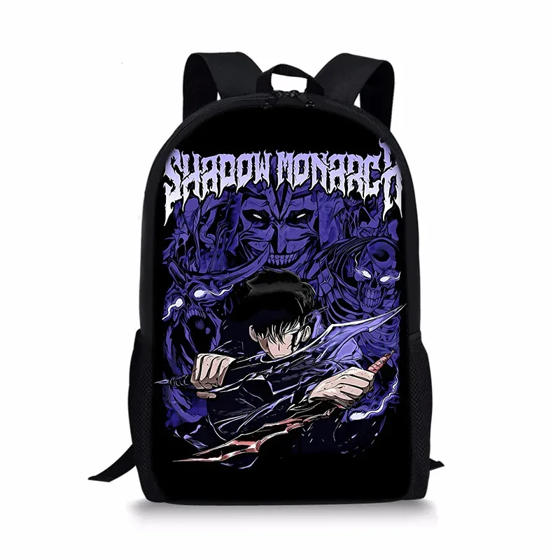 j'ai mis à niveau du sac à dos solo leveling seul, sac à dos universel imprimé pour écoliers et enfants