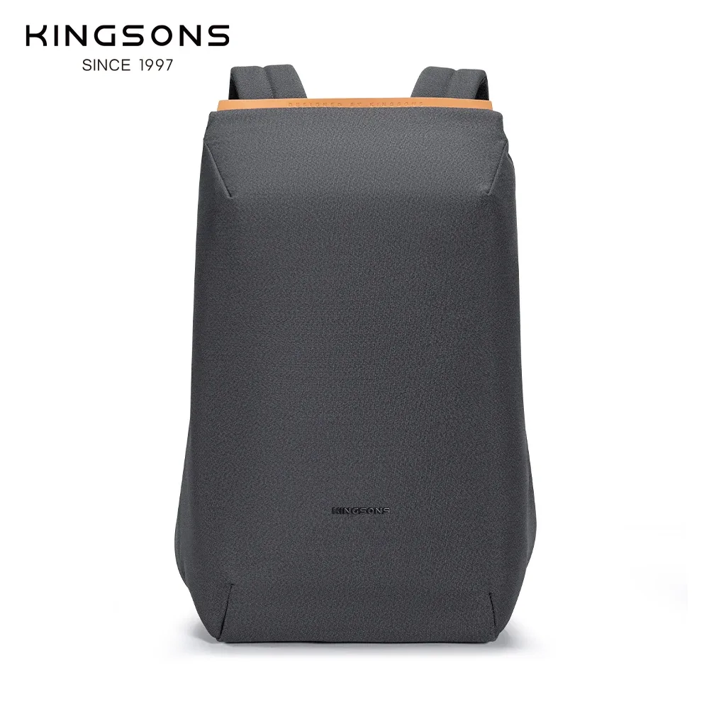 kingsons 180 °   sac à dos fin pour ordinateur portable, pour hommes et femmes, 15,6 pouces, antivol, imperméable, avec port usb, léger, pour affaires