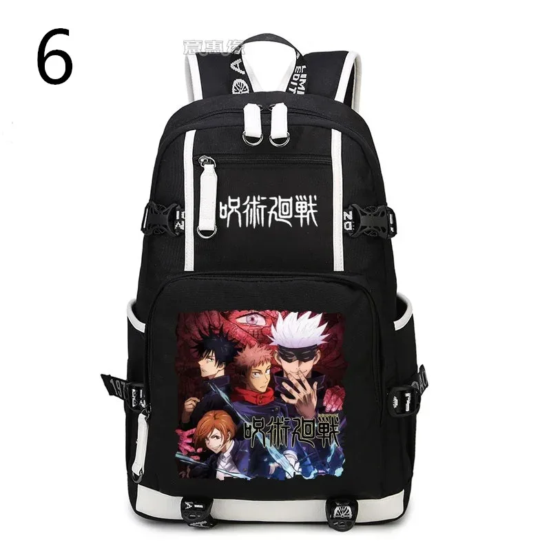 japon anime cool dessin animé jujutsu kaisen yuji itadori sac à dos cosplay sac en toile cartable sacs de voyage