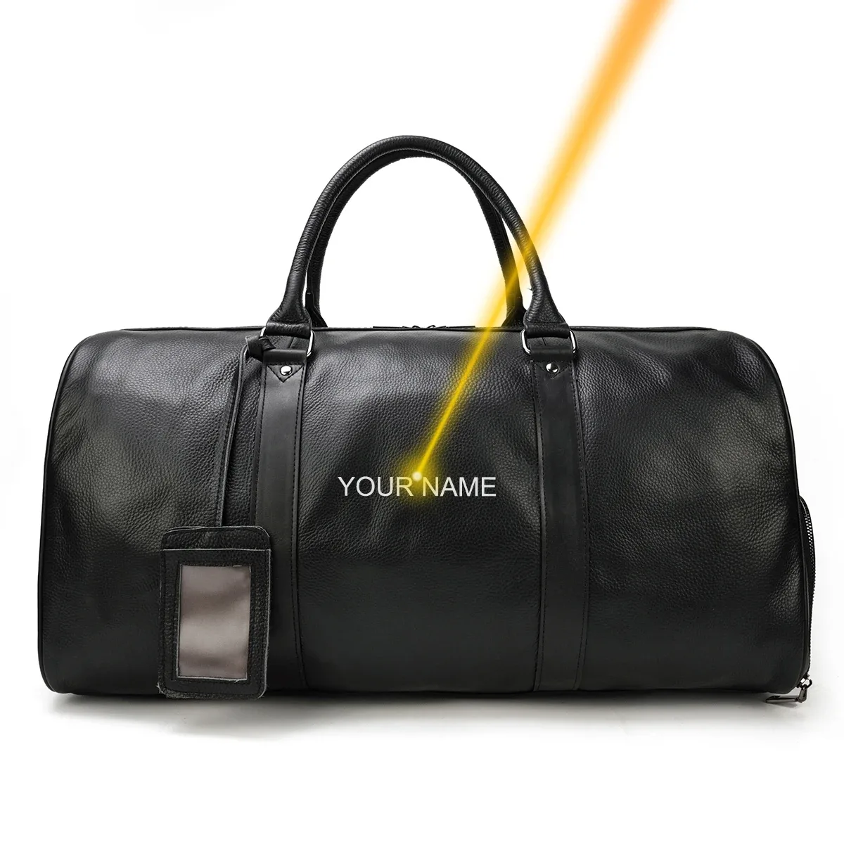sacs de voyage en peau de vache naturelle, sac de nuit imperméable en cuir pour hommes, sac à main pour bagages d'avion, sac de week-end pour hommes d'affaires 55cm