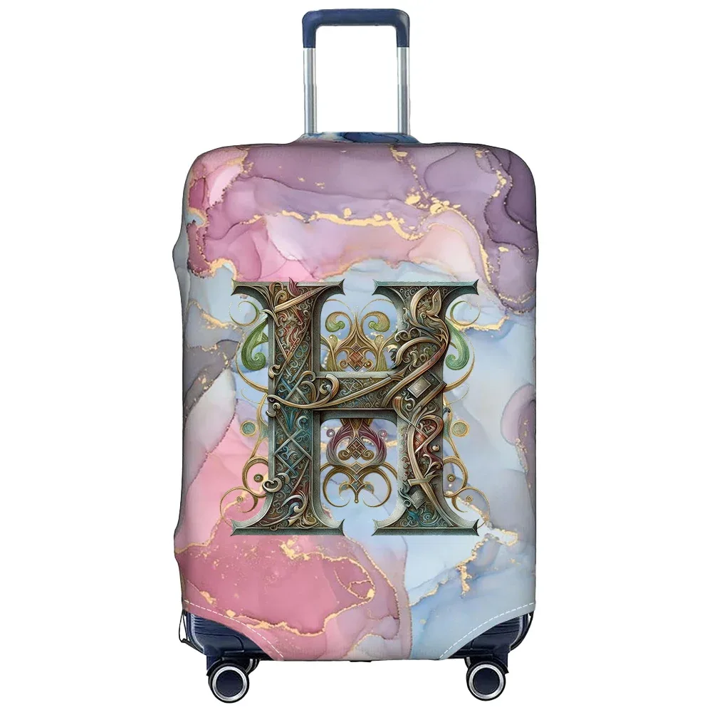 housse de protection pour bagages en tissu extensible, étui de protection pour valise série graphique, housse anti-poussière pour bagages, valise adaptée de 18 à 32 pouces