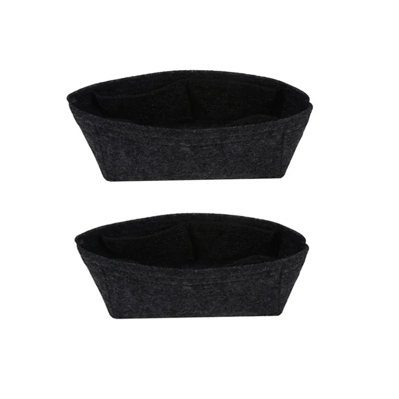 1/2 pièces à la mode feutre insérer sac organisateur maquillage organisateurs doublure parfait pour la marque femmes sacs à main sacs à cosmétiques sac accessoires