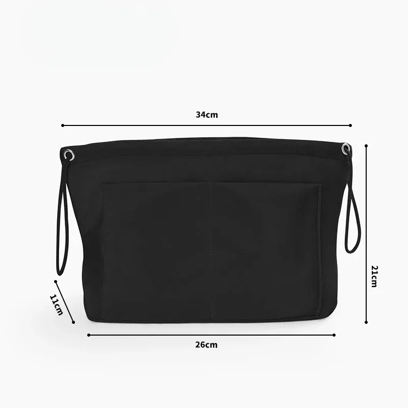 organisateur de sac à main multifonctionnel simple et élégant avec séparateurs pour le rangement de cosmétiques et de maquillage