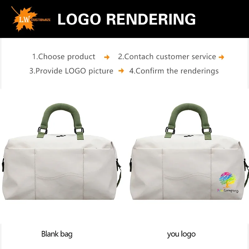 sac de sport en toile personnalisé avec logo, sac à bandoulière pour femme, sac de yoga, sac de voyage, nom personnalisé imprimé