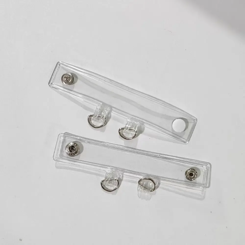 2 pièces de boucles d'extension de sangle de sac en pvc de haute qualité, transparentes, pour sac à dos, clip de sangle de sac