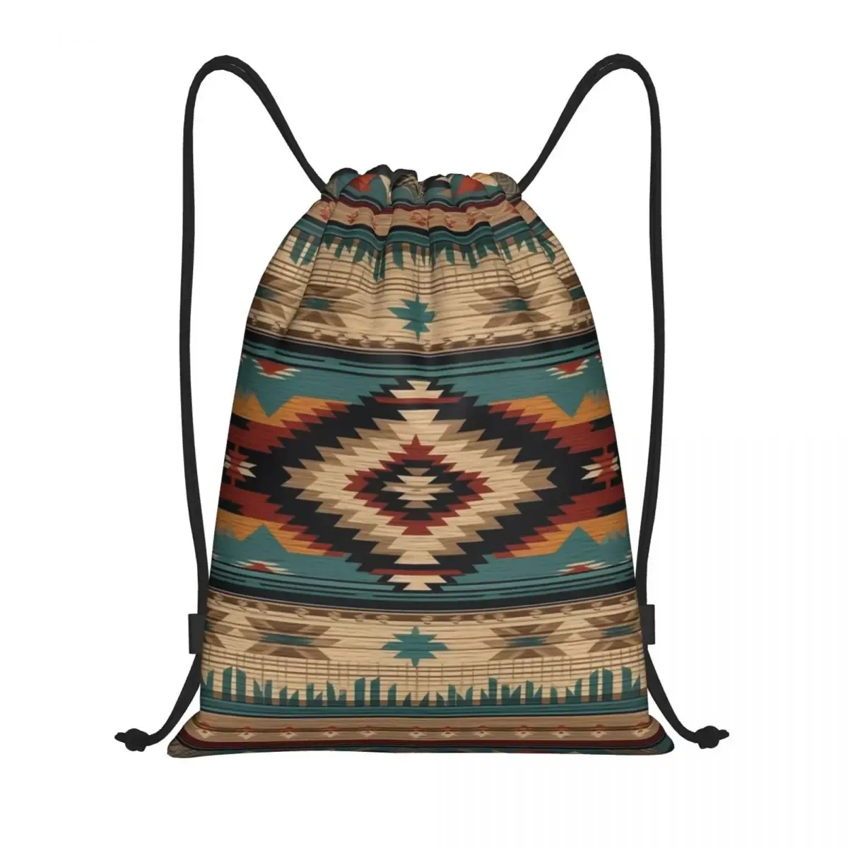 sac à dos navajo native american tribal pattern proximity wstring pour hommes et femmes, sac de sport pliable, sac de sport, sac d'entraînement