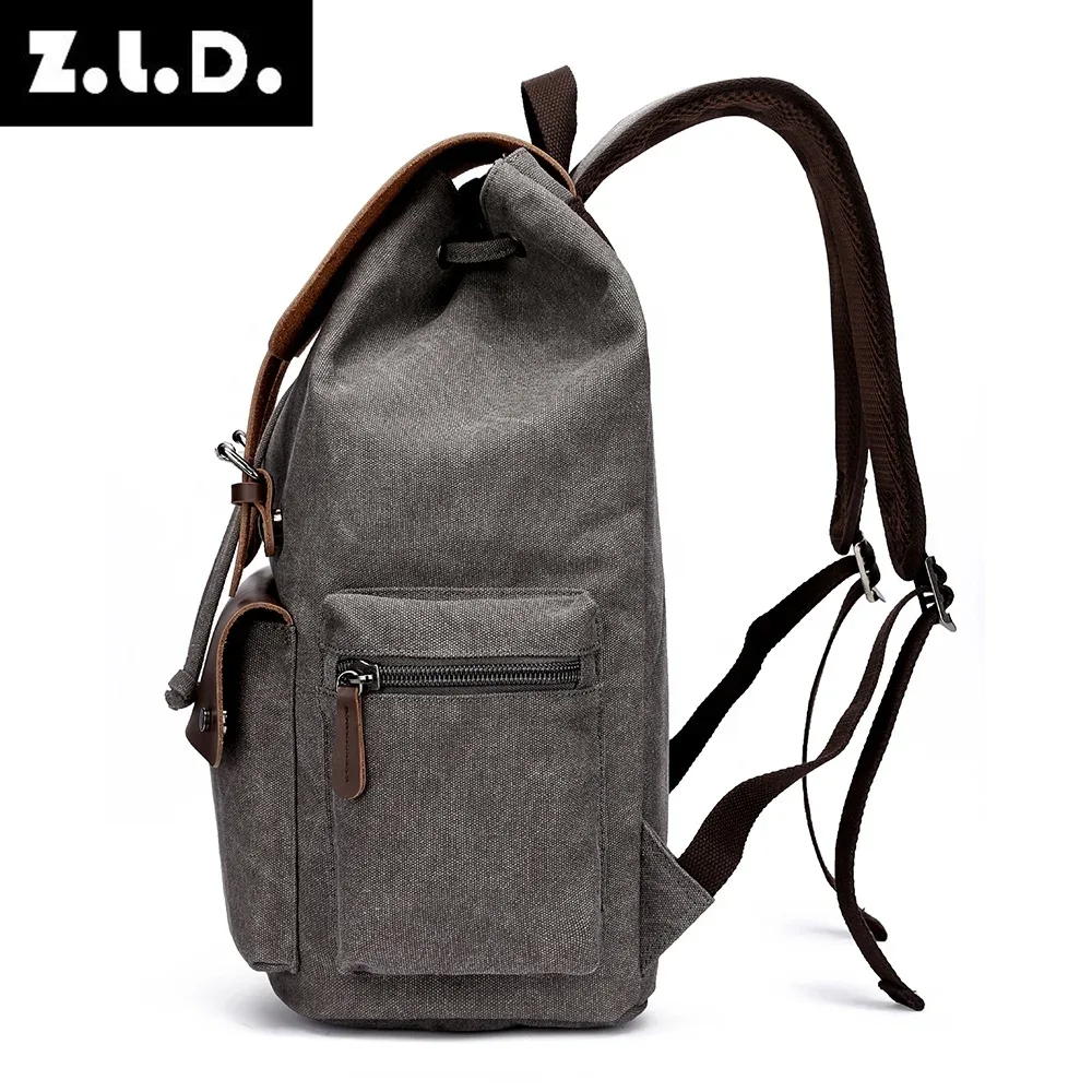 sac à dos rétro en toile pour hommes, grande capacité 20-35l, sac antivol, résistant à l'usure, pour adolescents, livraison directe