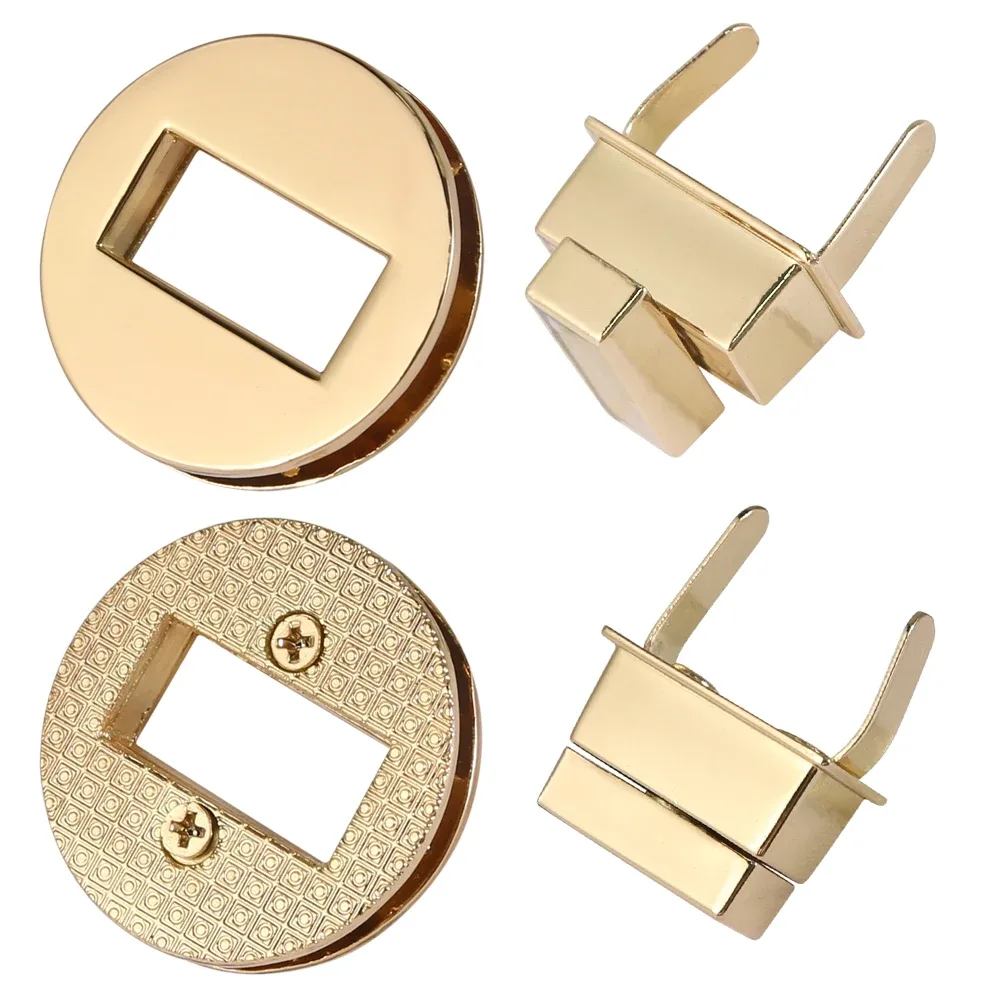 serrures torsadées rondes pour femmes, sac à main bricolage, quincaillerie pour sac à main, accessoires de sacs à bagages, 3.5cm