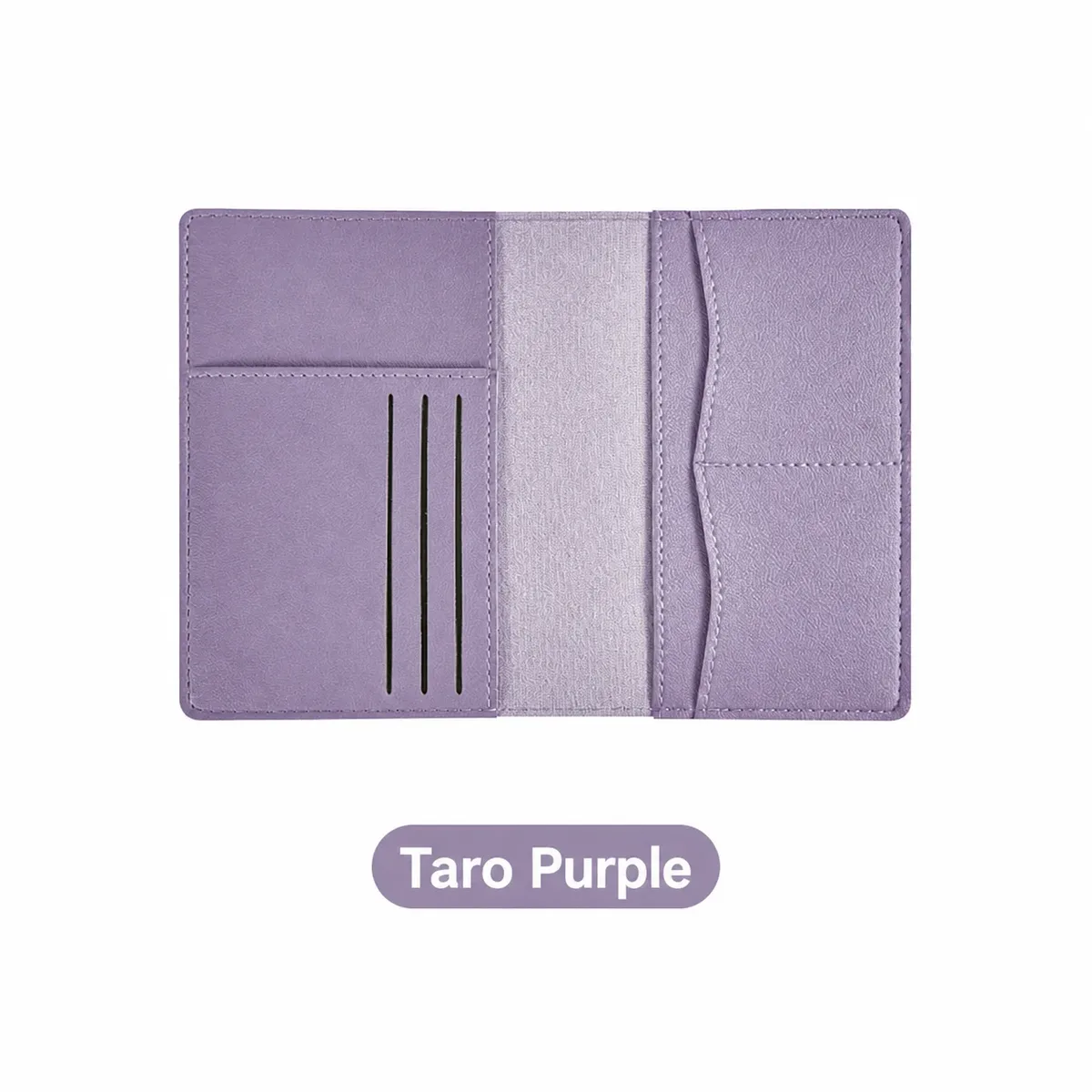 porte-passeport en cuir pu résistant aux taches, couverture de passeport multifonctionnelle, compacte pour les voyages d'affaires quotidiens.