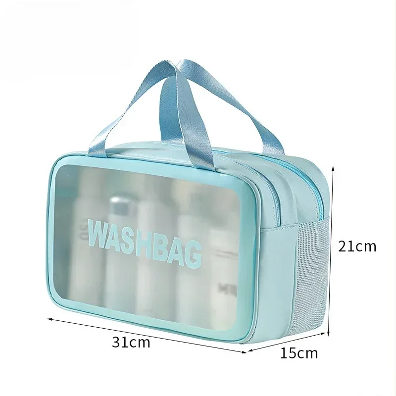 sac de maquillage séparé pour articles humides et secs, trousse de toilette portable, sac de rangement grande capacité pour essentiels de voyage, fitness et natation