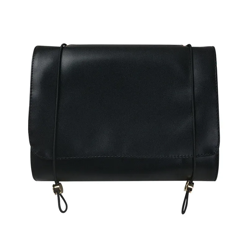 sac à cosmétiques en cuir pu avec lettres personnalisées, sac de rangement pour pinceaux de maquillage de voyage, sac de lavage quatre en un détachable, pratique à la mode