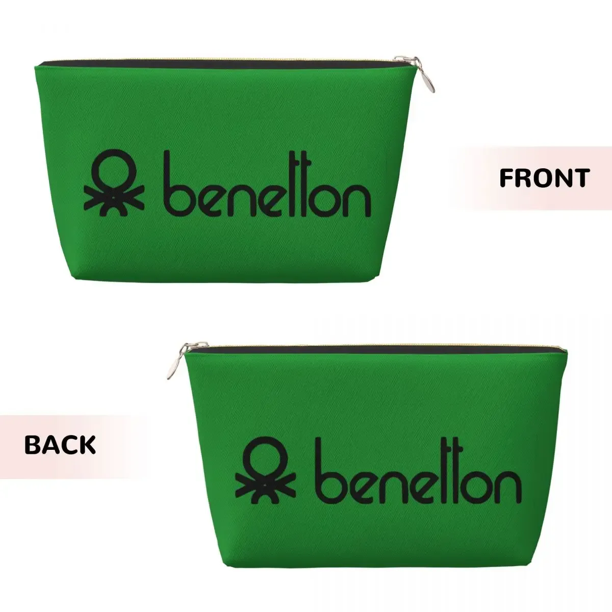 sacs à cosmétiques pour femmes, couleurs unies de benetton, pochette de rangement de maquillage de voyage, boîte de rangement de toilette, kit dopp