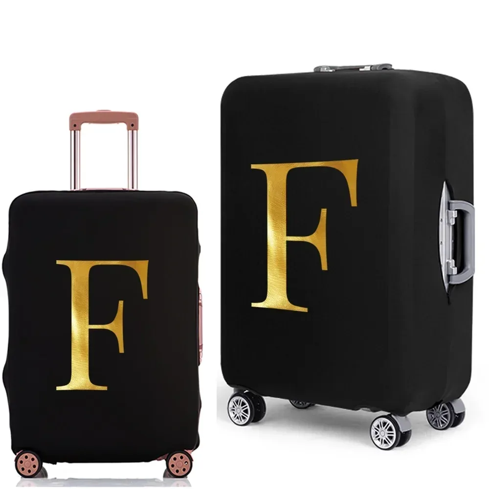 housse de protection pour bagages avec lettres imprimées, étui de protection plus épais pour valise, étui anti-poussière élastique pour accessoires de voyage de 18 à 32 pouces