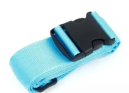 sangles de bagages de forme droite pour valise, ceinture de bagage en polyester avec boucle à dégagement réglable, accessoire de voyage
