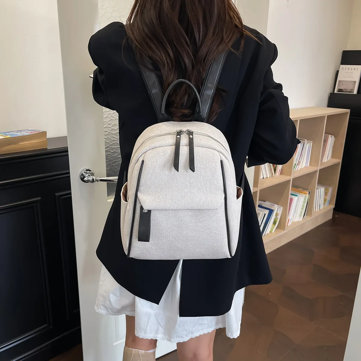 nouveau sac à dos étudiant grande capacité pour cours, sac de transport simple et tendance, sac à dos étudiant polyvalent et léger, unisexe