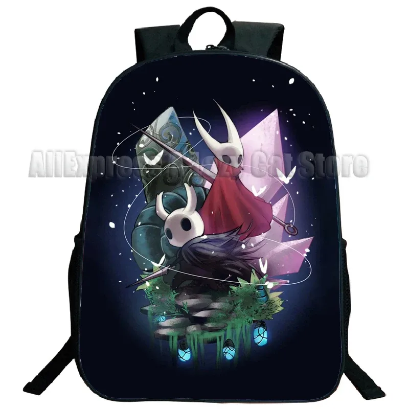 anime hollow knight cartable, cartoon game shouder backpack, school boys and girls bagpack, teenager travel rucksack