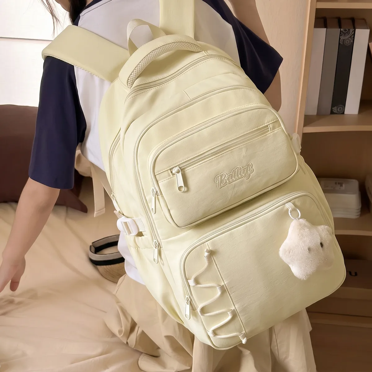 sac à dos scolaire pour filles adolescentes, sac à dos de voyage pour enfants, sac à dos décontracté avec poupée, cartable