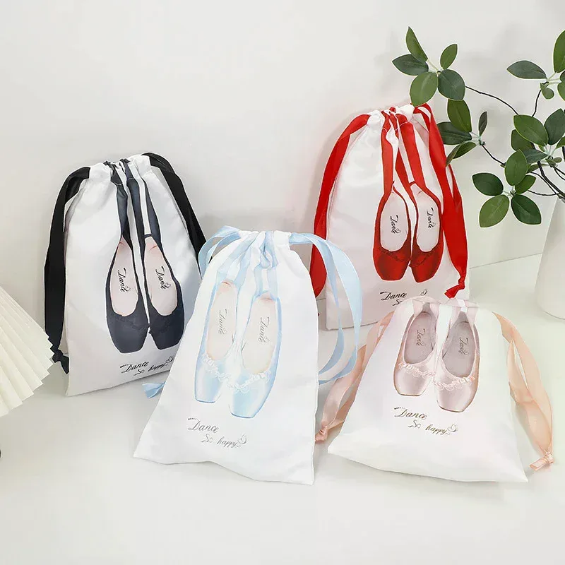 sac de sport de danse de ballet rose pour filles, pochette de danse à cordon, sac à dos organisateur pour femmes, paquet de ballet