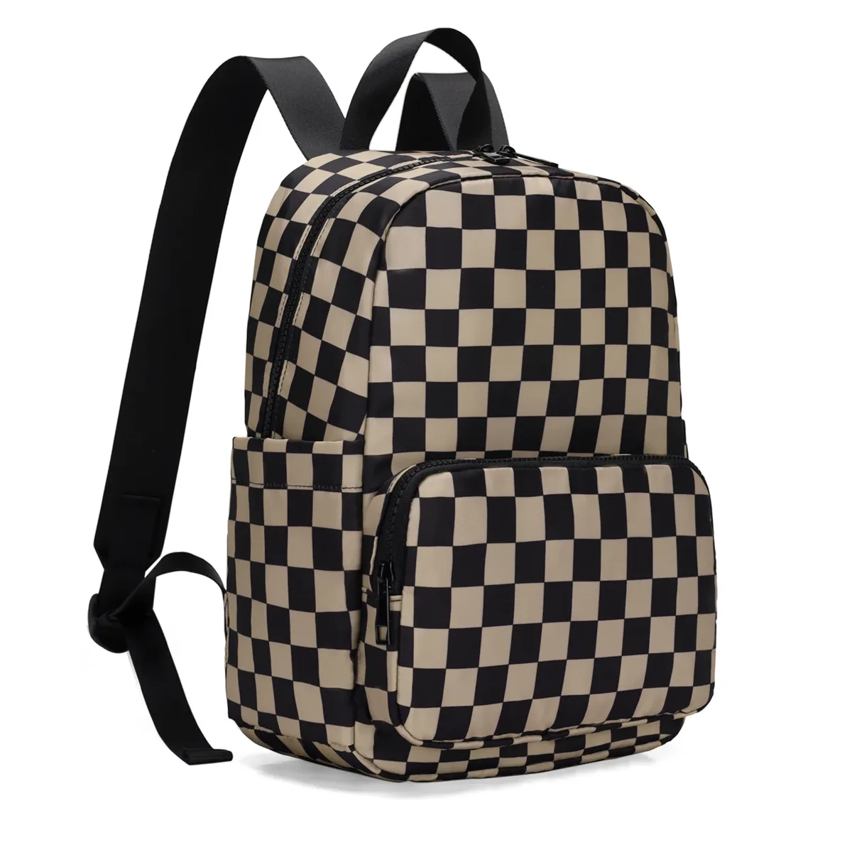 nouveau sac à dos classique unisexe à petits carreaux, léger et durable, imperméable, pour femmes, étudiants