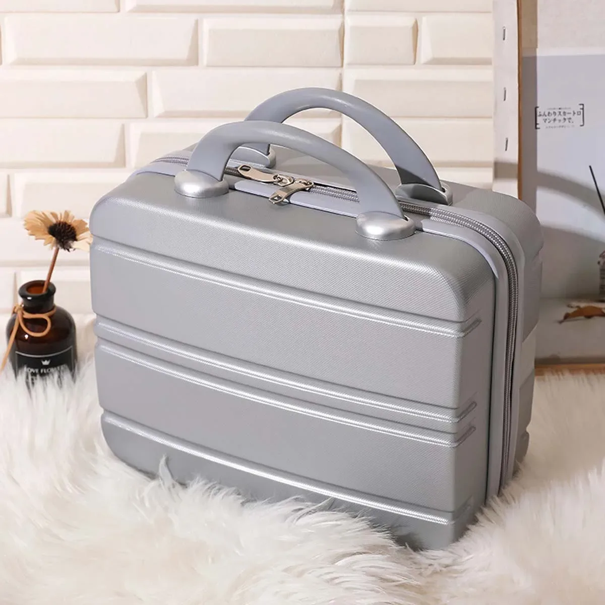 nouvelle valise tendance, trousse de toilette vintage 14 pouces, petite boîte de rangement, sac à maquillage, mini coffret cadeau de cérémonie, vente en gros