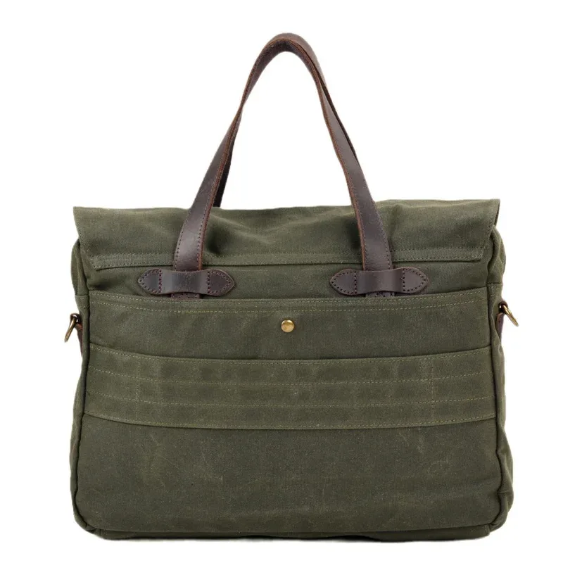 sac pour homme en toile cirée souple, sacoche d'affaires, sacoche pour ordinateur portable 15,61 pouces, sac à main décontracté, sac à bandoulière, sacoche bandoulière